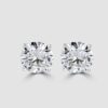 Laboratory diamond stud earrings - 2ct