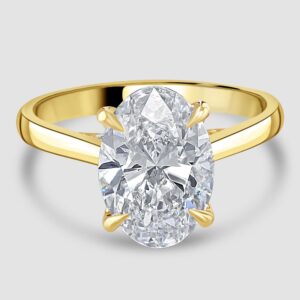 Large 3ct Laboratory diamond Solitaire ring
