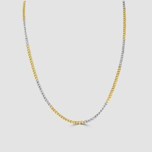 Vintage 18ct yellow gold and platinum chain