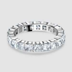 Princess cut diamond full eternity ring