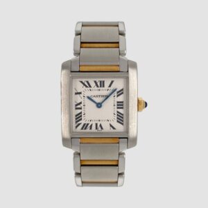 Cartier Tank Francaise, mid size model, steel and gold
