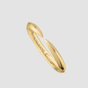 Arc Bangle silver with Gold Vermeil